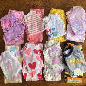 Toddler girl pajama lot